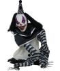 Muñeco payaso terrorífico de Halloween con luz, sonido y movimiento de 105 cm