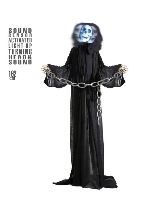 Muerte animada con movimiento y luz  de162cms