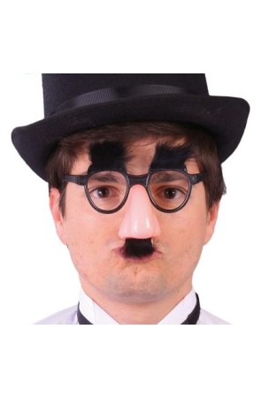 Nariz Bigote  con Gafas y Cejas