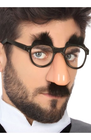 Nariz Bigote con Gafas y cejas