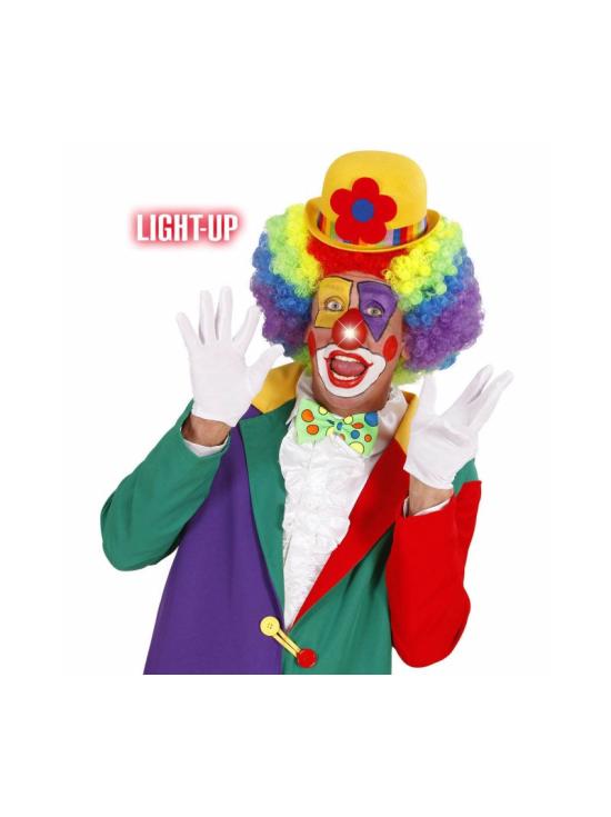 Nariz para disfraces de payaso luminosa.