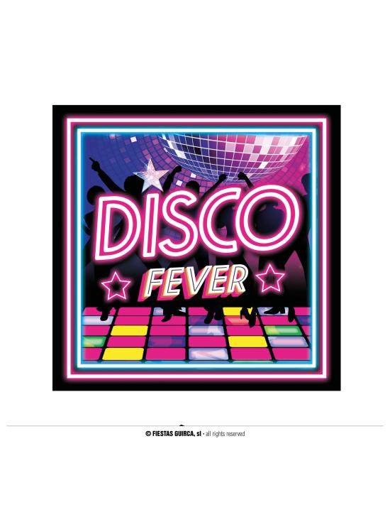 Pack 12 servilletas Disco 33X33 CMS.