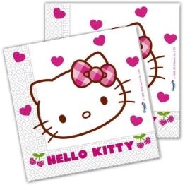 PACK 20 SERVILLETAS HELLO KITTY HEARTS