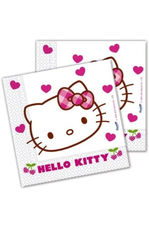 PACK 20 SERVILLETAS HELLO KITTY HEARTS