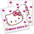 PACK 20 SERVILLETAS HELLO KITTY HEARTS