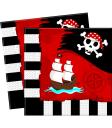 PACK 20 SERVILLETAS PIRATAS