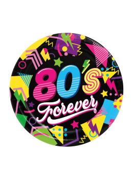 Pack 6 Platos años 80 23 cms