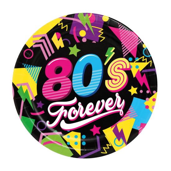 Pack 6 Platos años 80 23 cms Pack 6 Platos años 80 23 cms