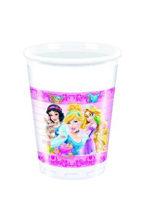 PACK 8 VASOS PRINCESS ANIMALS