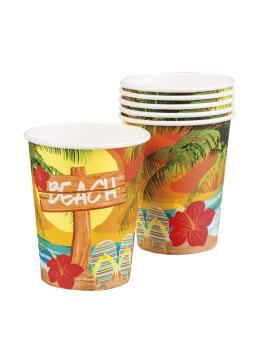 Pack de 6 Vasos Hawaianos 25 cl