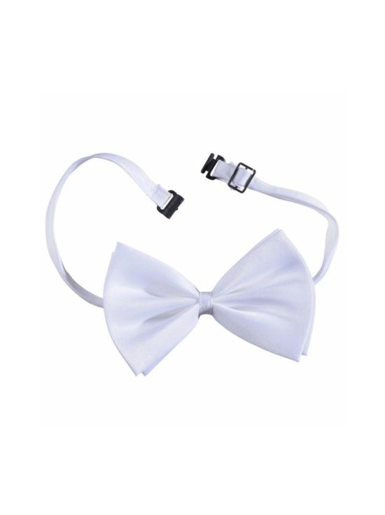 Pajarita de Raso Blanco