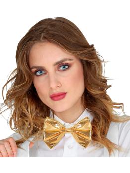 Pajarita Efecto Metálico Adulto Unisex color Oro