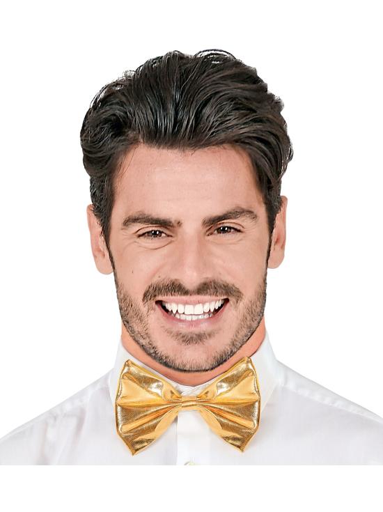 Pajarita Efecto Metálico Adulto Unisex color Oro