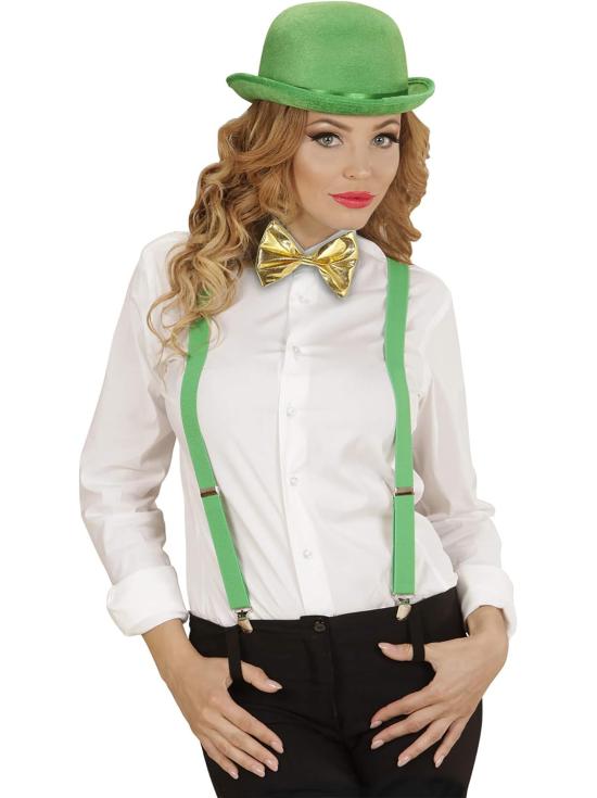 Pajarita Efecto Metálico Adulto Unisex color Oro