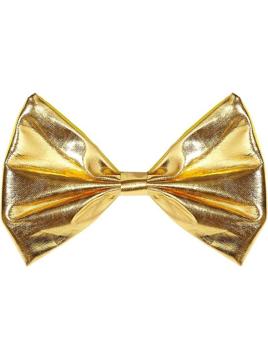 Pajarita Efecto Metálico Adulto Unisex color Oro