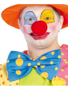 Pajarita Payaso Naranja/Azul de 25 cms