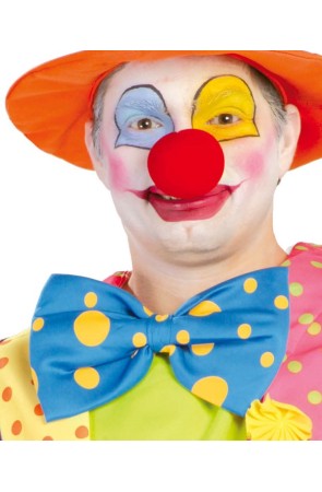 Pajarita Payaso Naranja/Azul de 25 cms
