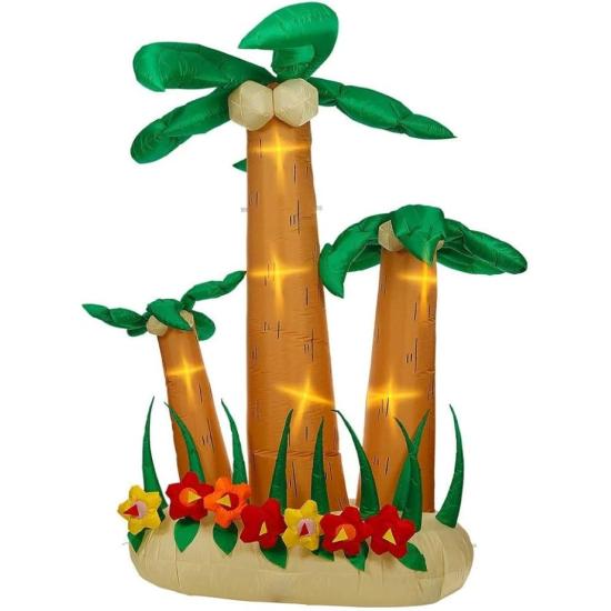 Palmeras Hinchables Luminosas 240 cm set de 3