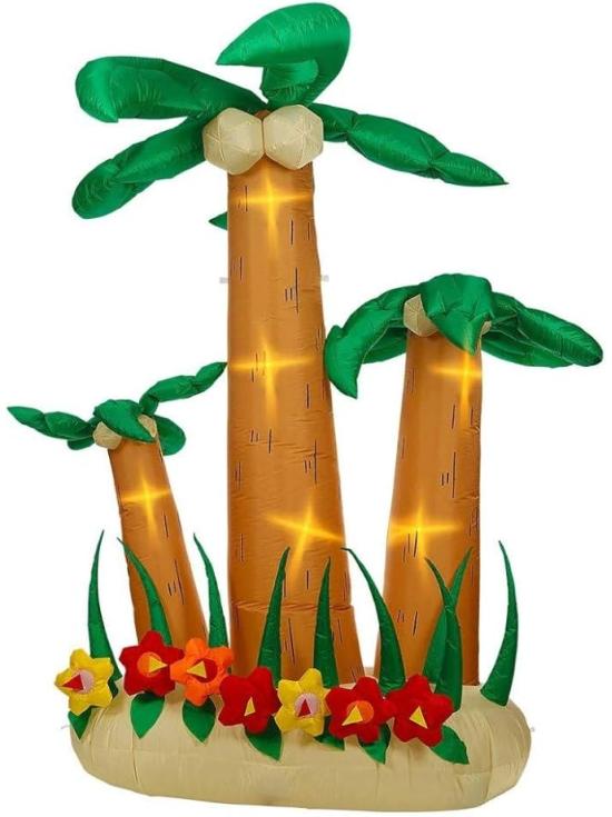 Palmeras Hinchables Luminosas 240 cm set de 3