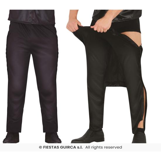 Pantalón Stripper Negro - Accesorio de Disfraz para Despedida de Soltero y Fiestas de Adultos - Pantalón Stripper Negro - Accesorio de Disfraz para Despedida de Soltero y Fiestas de Adultos -