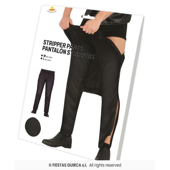 Pantalón Stripper Negro - Accesorio de Disfraz para Despedida de Soltero y Fiestas de Adultos - Pantalón Stripper Negro - Accesorio de Disfraz para Despedida de Soltero y Fiestas de Adultos -