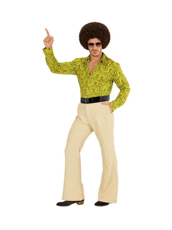 Pantalones de Hombre Años 70 Groovy Beige