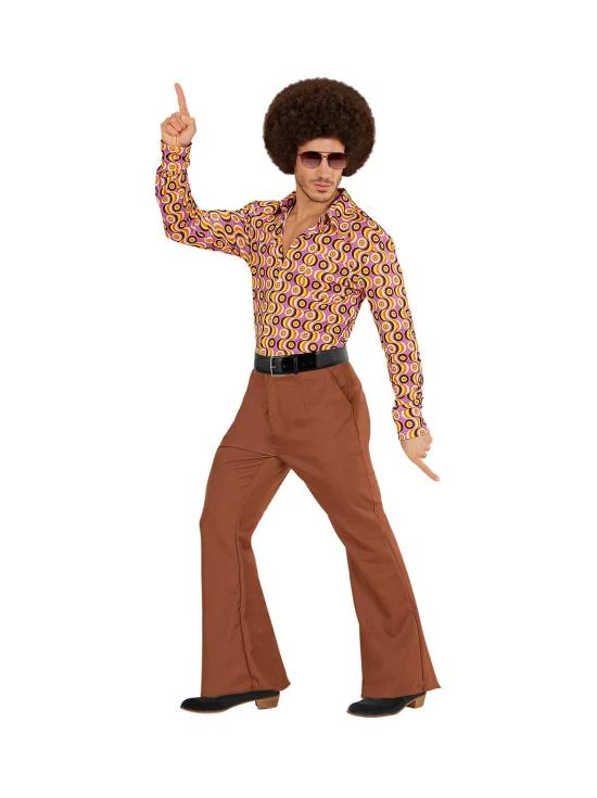 Pantalones de Hombre Años 70 Groovy Marrón*
