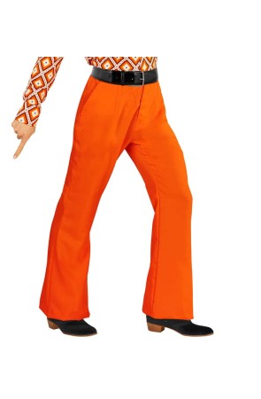 Pantalones de Hombre Años 70 Groovy Naranja