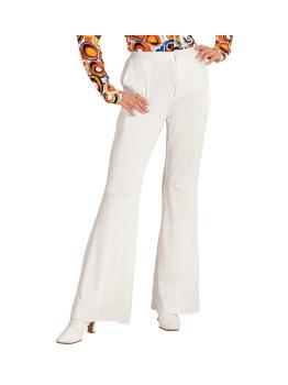 Pantalones de Mujer Años 70 Groovy Blanco*