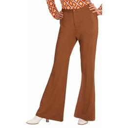 Pantalones de Mujer Años 70 Groovy Marrón*