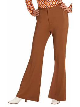 Pantalones de Mujer Años 70 Groovy Marrón*
