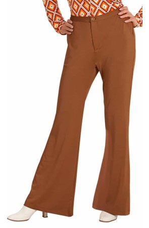 Pantalones de Mujer Años 70 Groovy Marrón*