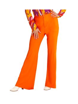 Pantalones de Mujer Años 70 Groovy Naranja