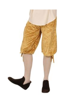 Pantalones de Terciopelo para Disfraces Beige  talla M