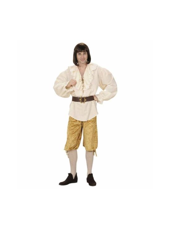 Pantalones de Terciopelo para Disfraces Beige  talla M