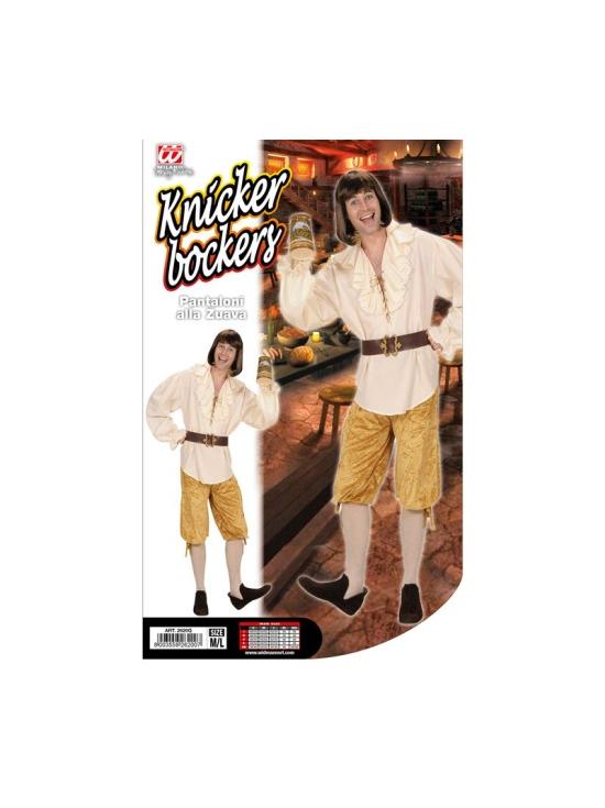 Pantalones de Terciopelo para Disfraces Beige  talla M