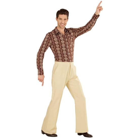 Pantalones de Hombre Años 70 Groovy Beige