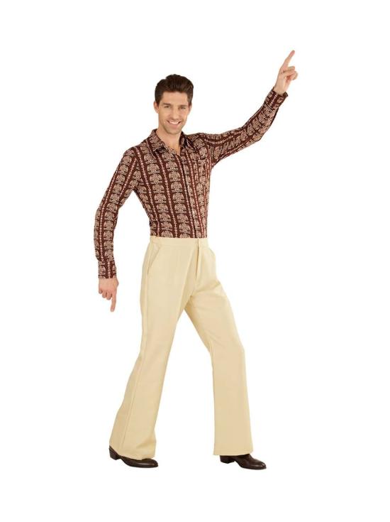 Pantalones de Hombre Años 70 Groovy Beige