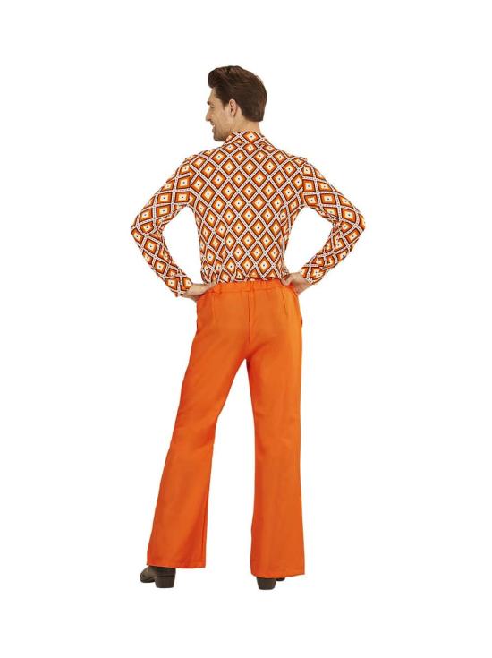 Pantalones de Hombre Años 70 Groovy Naranja