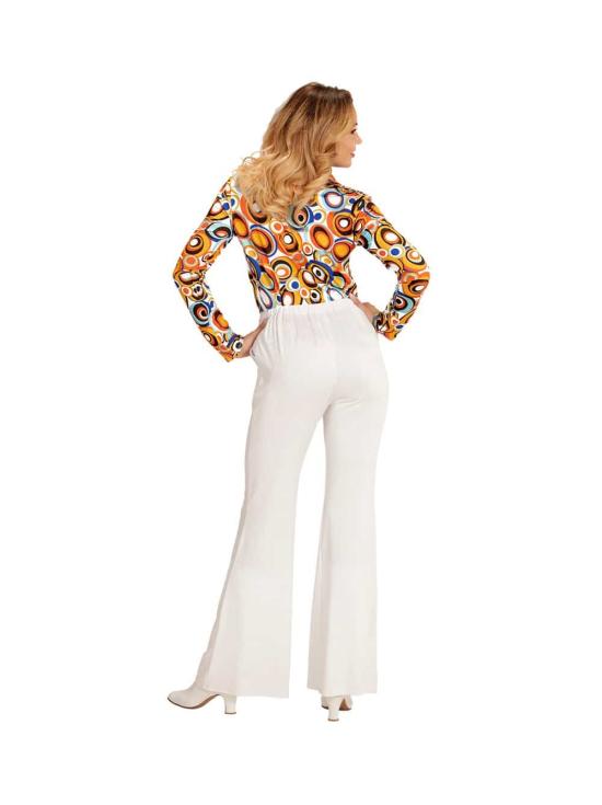 Pantalones de Mujer Años 70 Groovy Blanco*