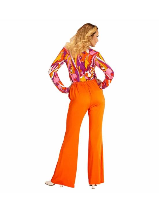 Pantalones de Mujer Años 70 Groovy Naranja