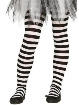 Panty Blanco y Negro infantil 5-9 años