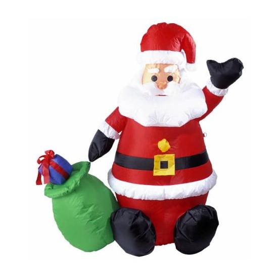 Papá Noel hinchable con luz 122 cm - uso interiores