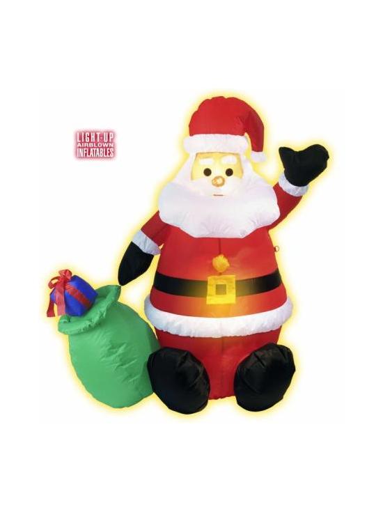 Papá Noel hinchable con luz 122 cm - uso interiores