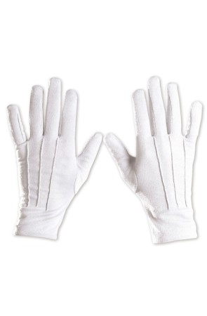 Par de guantes blancos 25cm