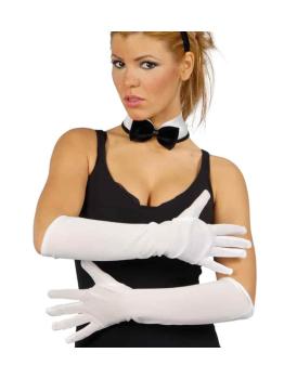 Par de Guantes Blancos 45 cms .