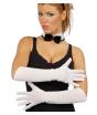Par de Guantes Blancos 45 cms .