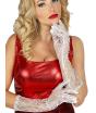 Par de Guantes Calados Blancos de 40 cms