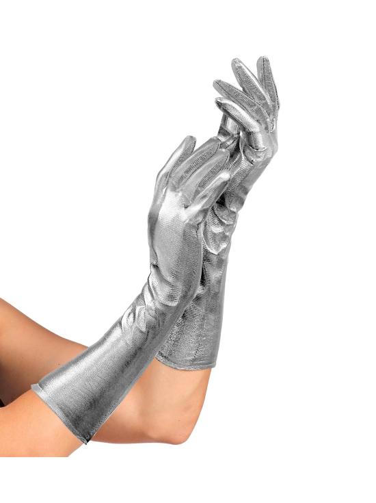 Par de Guantes Metalizados 40 cms