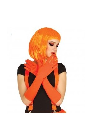 Par de guantes Naranjas Neon 45 cms